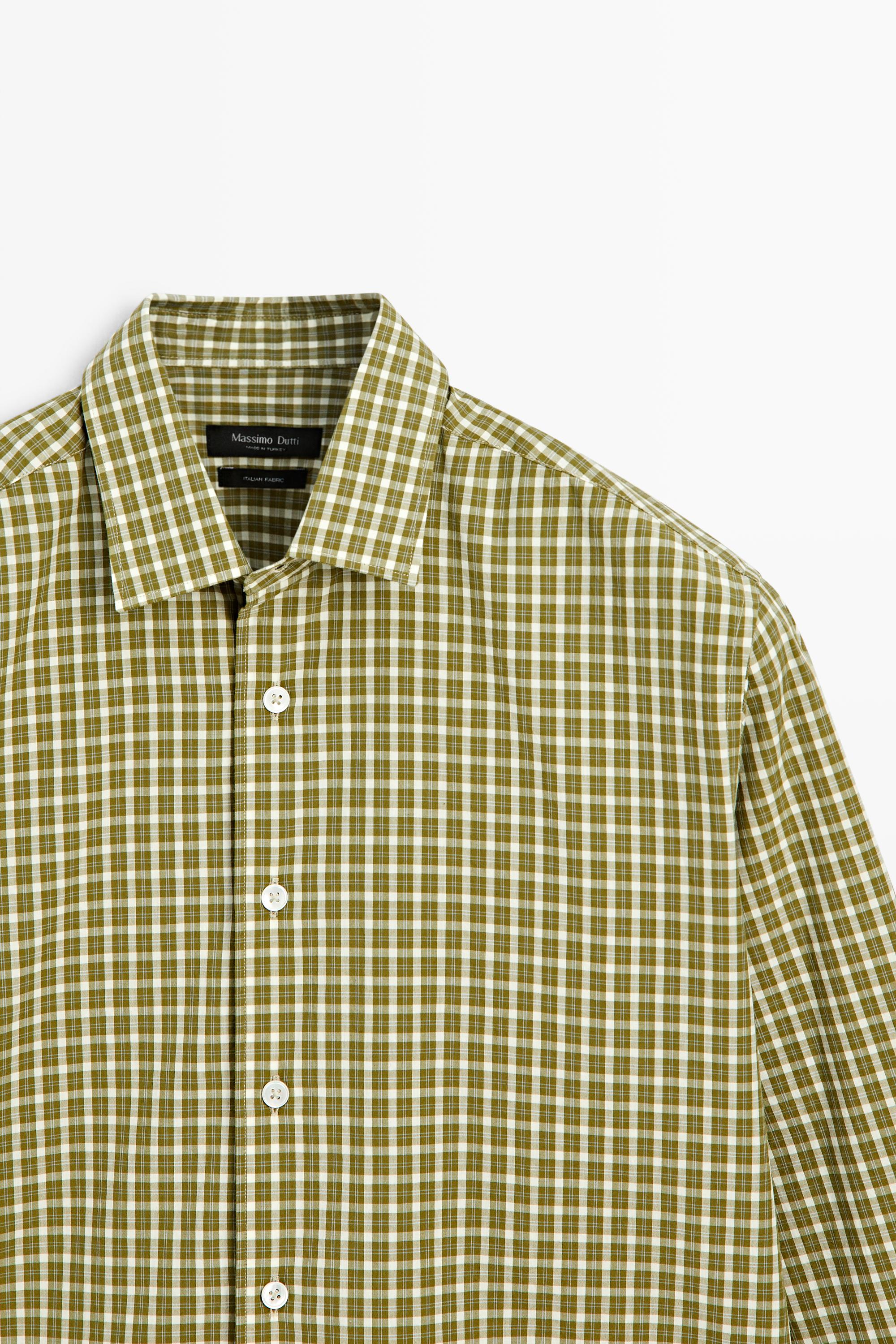 100% cotton regular fit check shirt